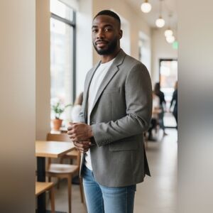 TODAY'S MAN Men's Gray Blazer SIZE SMALL 38